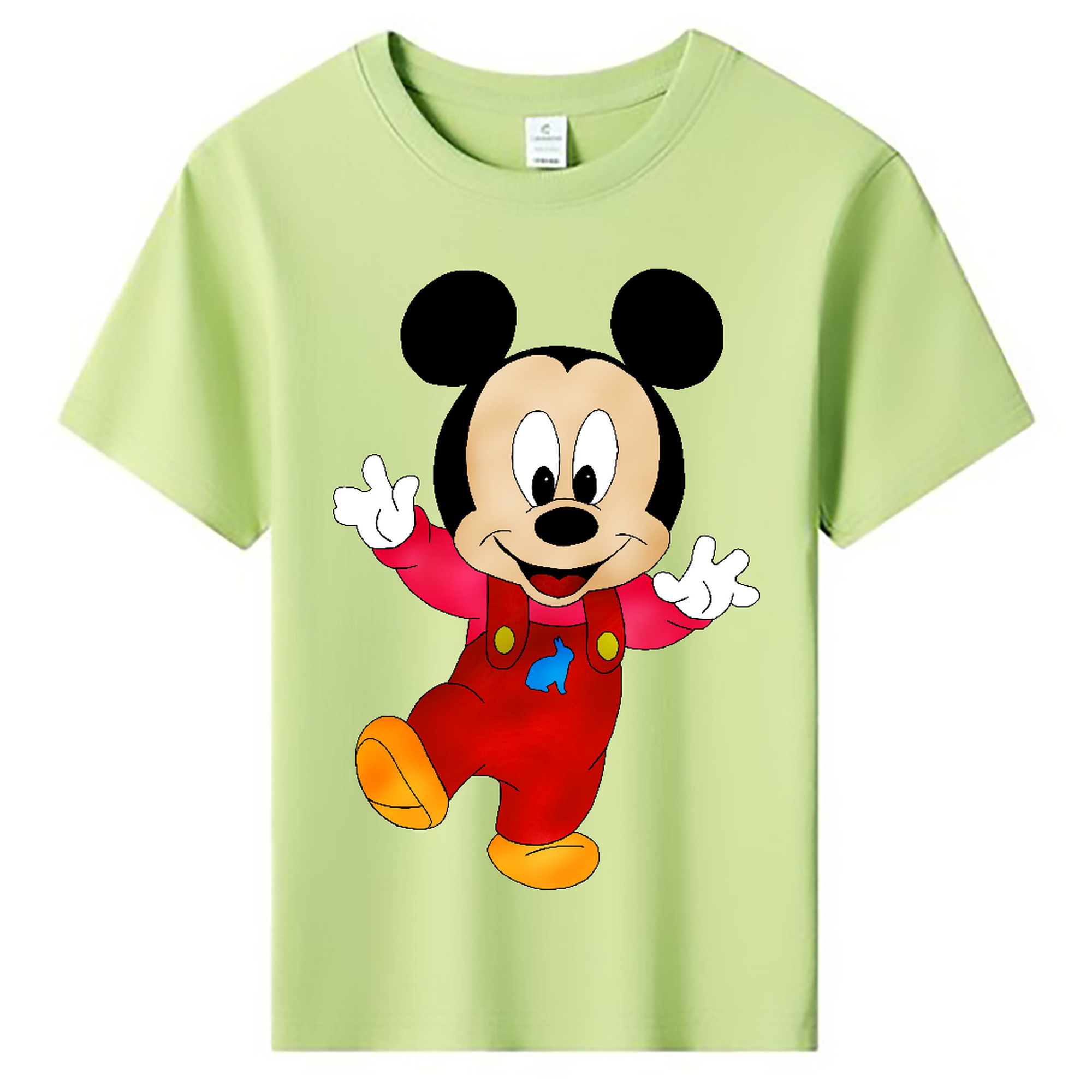 ミッキーマウス Mickey Mouse 綿100％キッズTシャツ（フロントプリント）